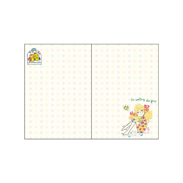 水森亜土 手帳月間(B6) (ブルー) 日本製