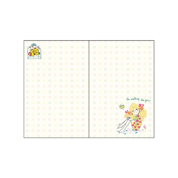 水森亜土 手帳月間(B7) (ピンク) 日本製