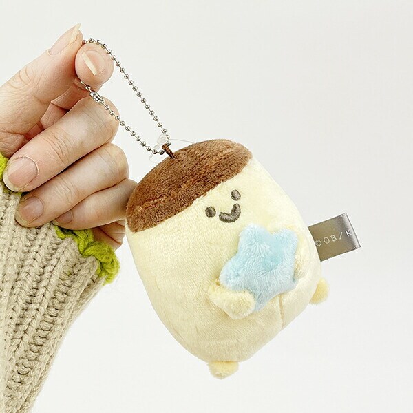 お文具といっしょ プリンさん ふわふわナイト ぬいぐるみキーホルダー