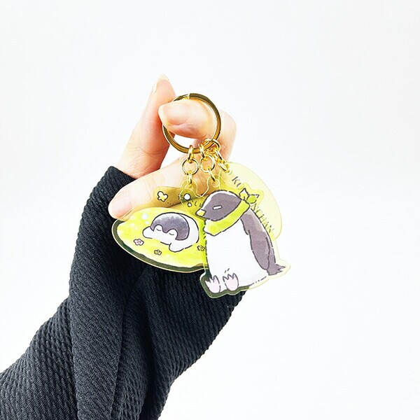 コウペンちゃん 3連アクリルキーホルダー みどり