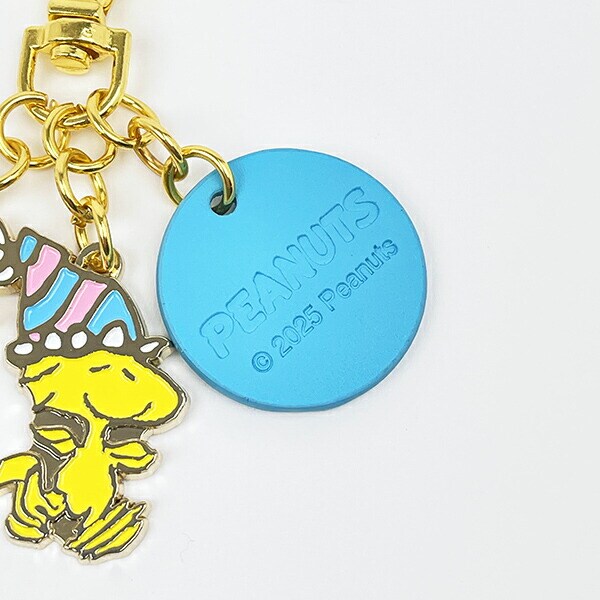 スヌーピー ウッドストック 3連キーチャーム パーティーハット SNOOPY