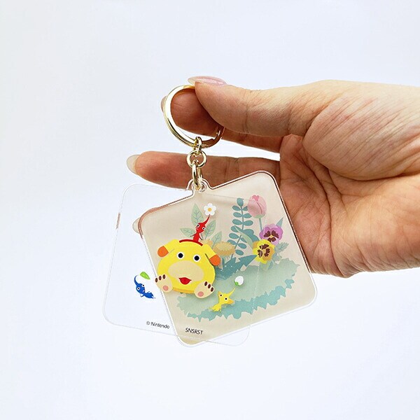 ピクミン レイヤーアクリルキーホルダー あつまれ 日本製