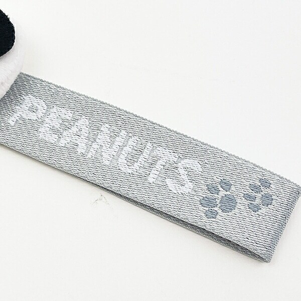 スヌーピー ストラップキーホルダー シルバー SNOOPY