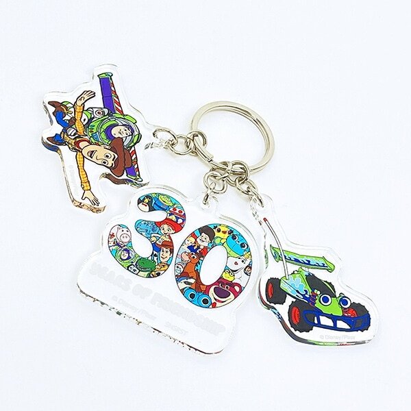 ディズニー トイストーリー 30th ウッディ＆バズ 3連アクリルキーホルダー 日本製 Disney