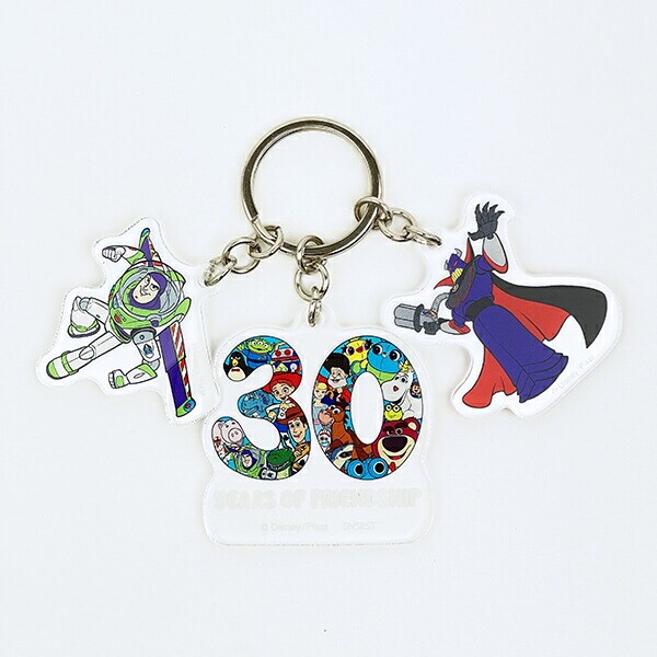 ディズニー トイストーリー 30th バズ＆ザーグ 3連アクリルキーホルダー 日本製 Disney