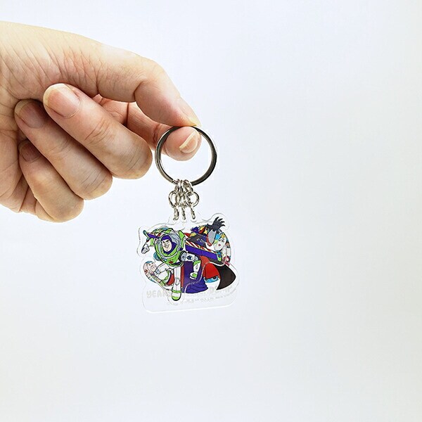 ディズニー トイストーリー 30th バズ＆ザーグ 3連アクリルキーホルダー 日本製 Disney