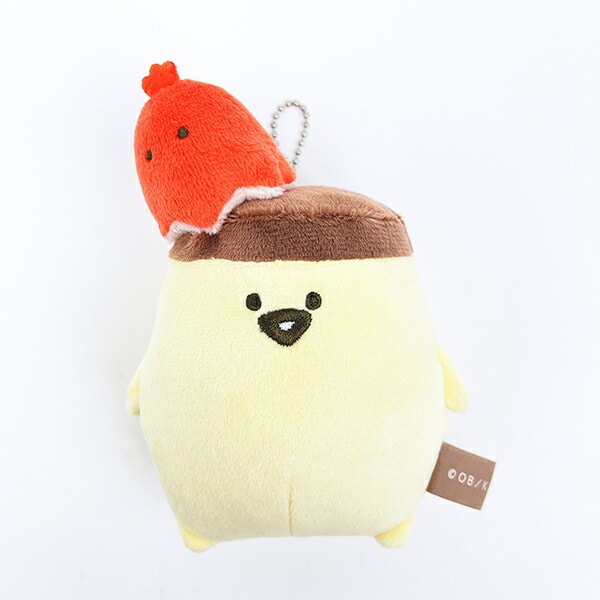 お文具さんといっしょ プリンさん 朝ごはん ぬいぐるみキーホルダー