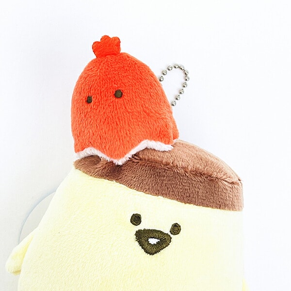 お文具さんといっしょ プリンさん 朝ごはん ぬいぐるみキーホルダー