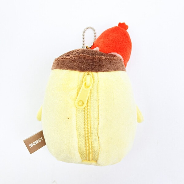 お文具さんといっしょ プリンさん 朝ごはん ぬいぐるみキーホルダー