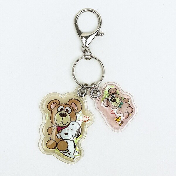 スヌーピー 2連エアキーホルダー (ブラウン) SNOOPY