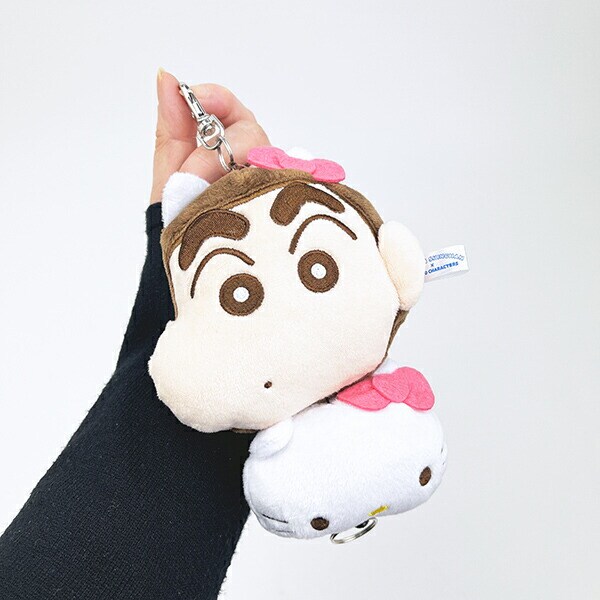 サンリオ ハローキティ × クレヨンしんちゃん リール付きマスコット キーホルダー sanrio