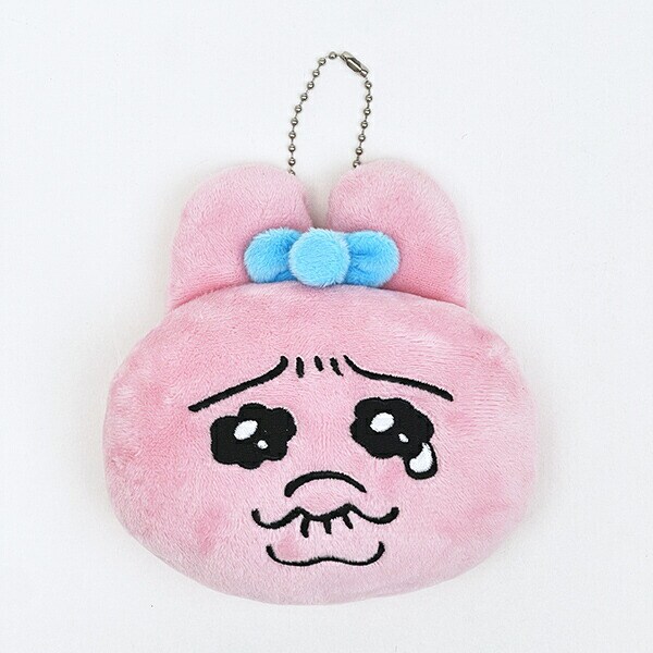 おぱんちゅうさぎ ぬいぐるみミラーキーホルダー おかお