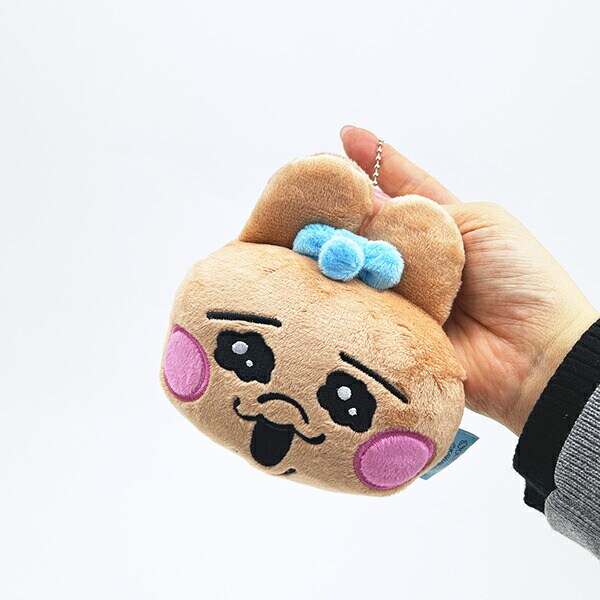 おぱんちゅうさぎ ぬいぐるみミラーキーホルダー ひやけ