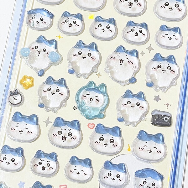 dショッピング |ちいかわ ハチワレ ボンボンドロップシール 文具