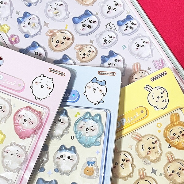 dショッピング |ちいかわ ハチワレ ボンボンドロップシール 文具