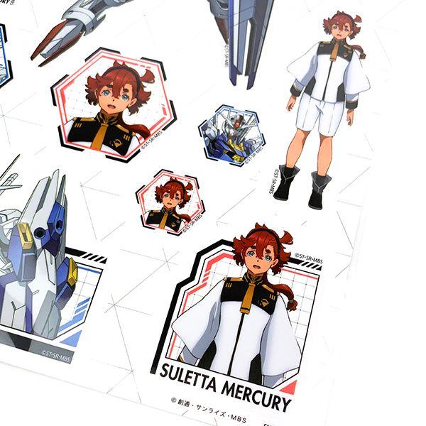 機動戦士ガンダム 水星の魔女 貼って剥がせる ステッカー スレッタマーキュリー シール デコ