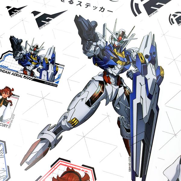 機動戦士ガンダム 水星の魔女 貼って剥がせる ステッカー スレッタマーキュリー シール デコ