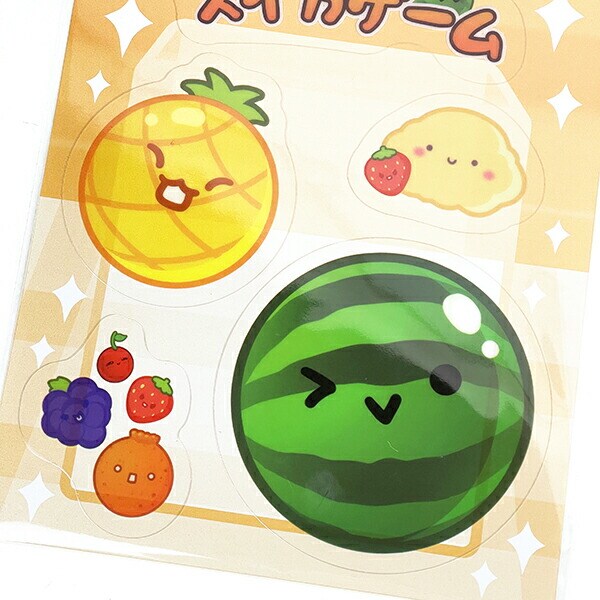 スイカゲーム ビッグクリアステッカー(A) 文具 シール