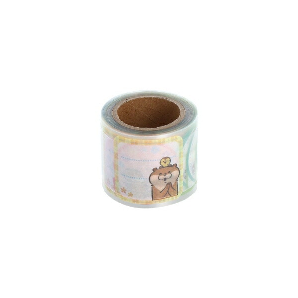 可愛い嘘のカワウソ ロールデコレーションシール ラベル 文具