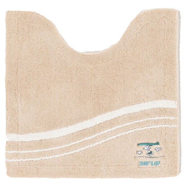 スヌーピー トイレマット サーフ ベージュ トイレ用品 SNOOPY