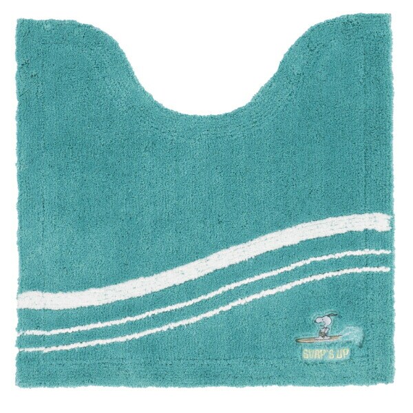 スヌーピー トイレマット サーフ ターコイズブルー トイレ用品 SNOOPY