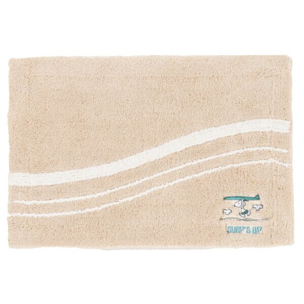スヌーピー バスマット サーフ ベージュ バス用品 SNOOPY