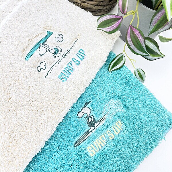 スヌーピー バスマット サーフ ターコイズブルー バス用品 SNOOPY