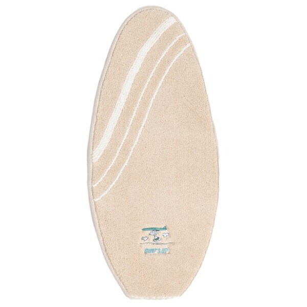 スヌーピー アクセントマット サーフ ベージュ ルームマット SNOOPY