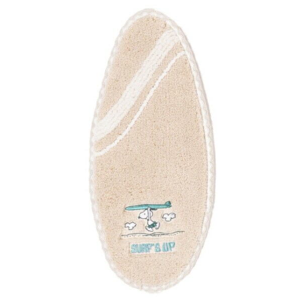 スヌーピー ミニアクセントマット サーフ ベージュ ルームマット SNOOPY