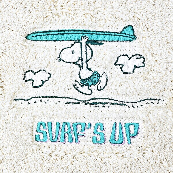 スヌーピー ミニアクセントマット サーフ ベージュ ルームマット SNOOPY