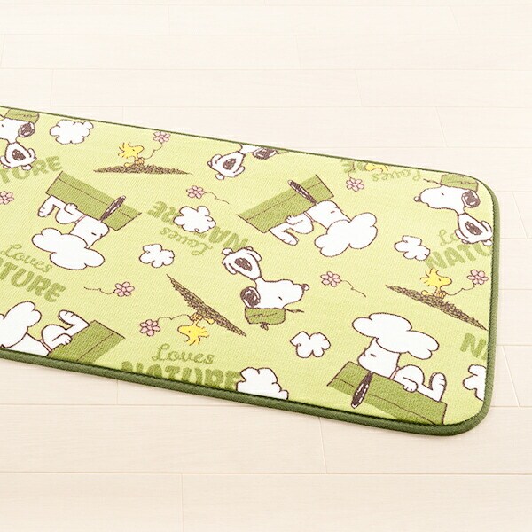 スヌーピー ラグマット【45cm×180cm】 ウェザー インテリア SNOOPY
