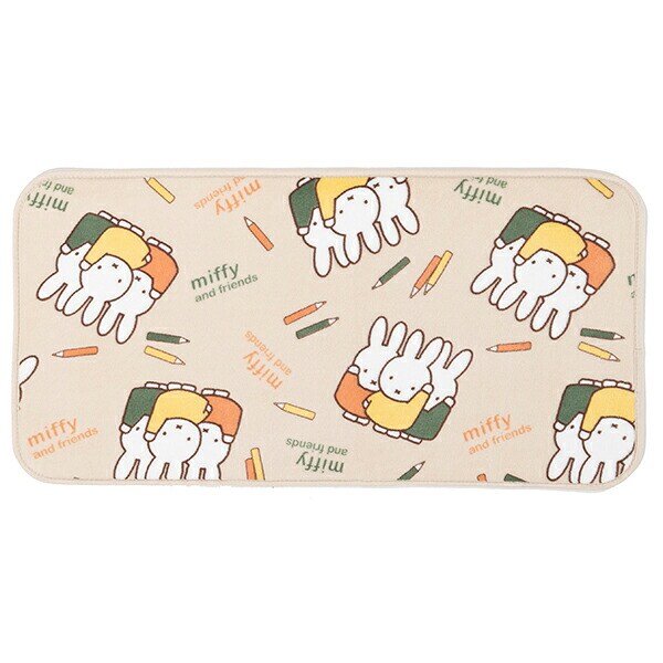 ミッフィー miffy ラグマット【45cm×90cm】 フルフラワー インテリア