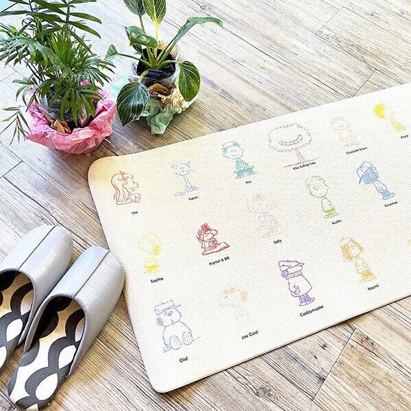 スヌーピー オールスター ロングマット(45×180cm) PEANUTS 75th SNOOPY