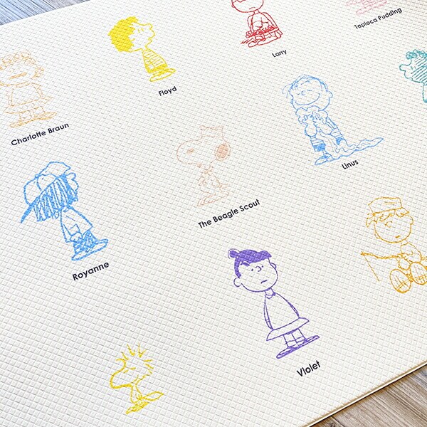 スヌーピー オールスター ロングマット(45×180cm) PEANUTS 75th SNOOPY