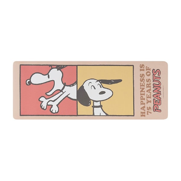 スヌーピー パストスヌーピー ロングマット(45×120cm) PEANUTS 75th SNOOPY