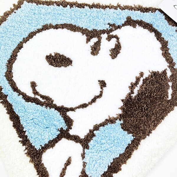 スヌーピー ダイヤモンド アクセントマット ブルー PEANUTS 75th SNOOPY