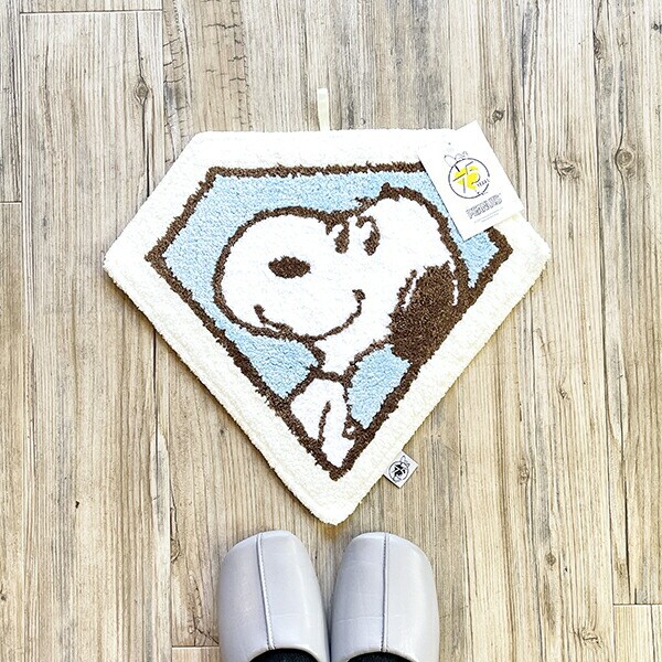 スヌーピー ダイヤモンド アクセントマット ブルー PEANUTS 75th SNOOPY