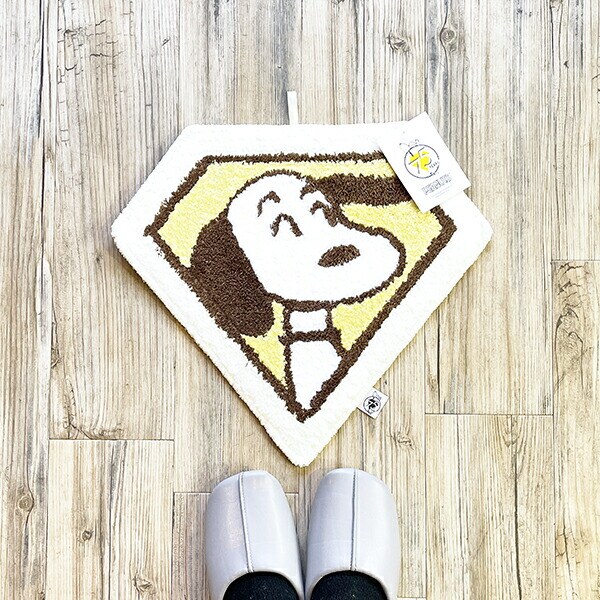 スヌーピー ダイヤモンド アクセントマット イエロー PEANUTS 75th SNOOPY