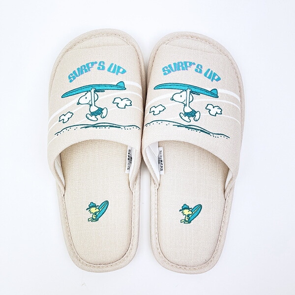 スヌーピー スリッパ サーフ ベージュ キッチン SNOOPY