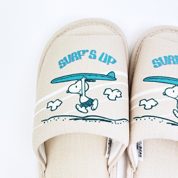 スヌーピー スリッパ サーフ ベージュ キッチン SNOOPY