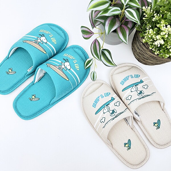 スヌーピー スリッパ サーフ ベージュ キッチン SNOOPY