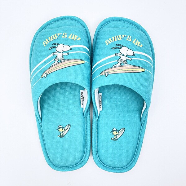 スヌーピー スリッパ サーフ ターコイズブルー キッチン SNOOPY