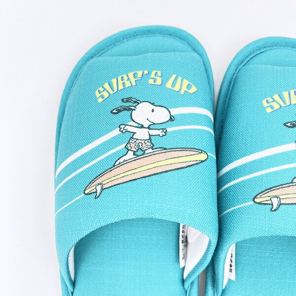 スヌーピー スリッパ サーフ ターコイズブルー キッチン SNOOPY
