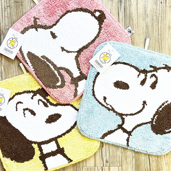 スヌーピー マルチマット イエロー PEANUTS 75th SNOOPY