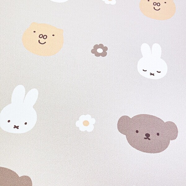 ミッフィー miffy ソフト珪藻土 フェイスアイコン ブラウン バスマット