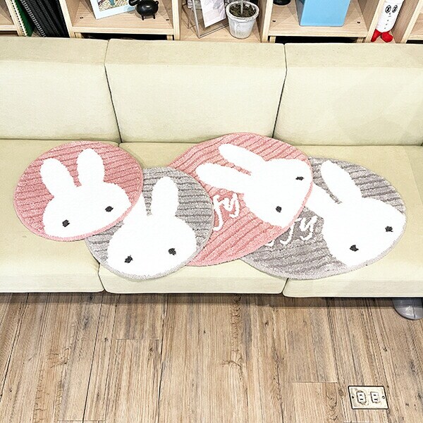 ミッフィー miffy マルチマット グレー プリーマミッフィー インテリア用品