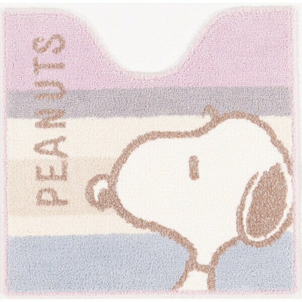 スヌーピー トイレマット くすみパステル ピンク トイレ用品 SNOOPY