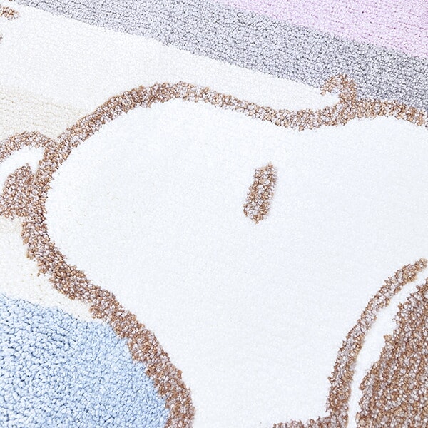 スヌーピー トイレマット くすみパステル ピンク トイレ用品 SNOOPY