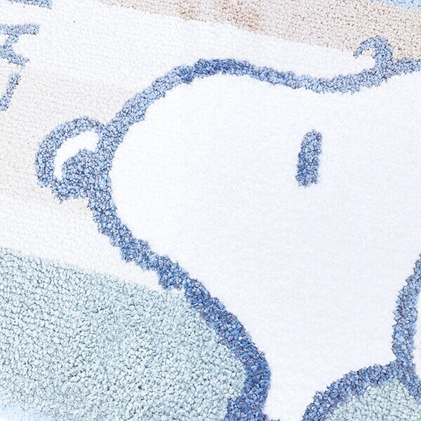 スヌーピー ロングトイレマット くすみパステル ブルー トイレ用品 SNOOPY