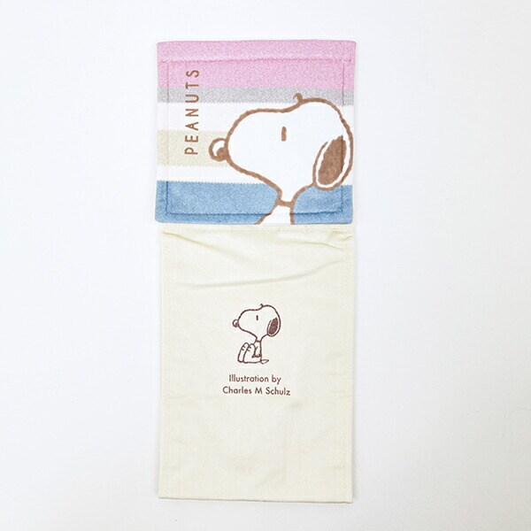 スヌーピー ペーパーホルダーカバー くすみパステル ピンク SNOOPY